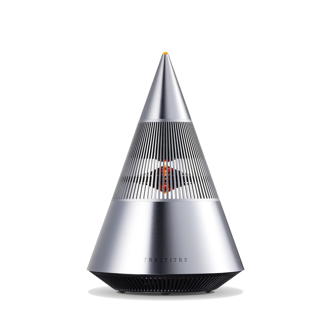 TRETTITRE TreSound Mini Bluetooth Speaker in Silver with 360° Surround Sound and aluminum design